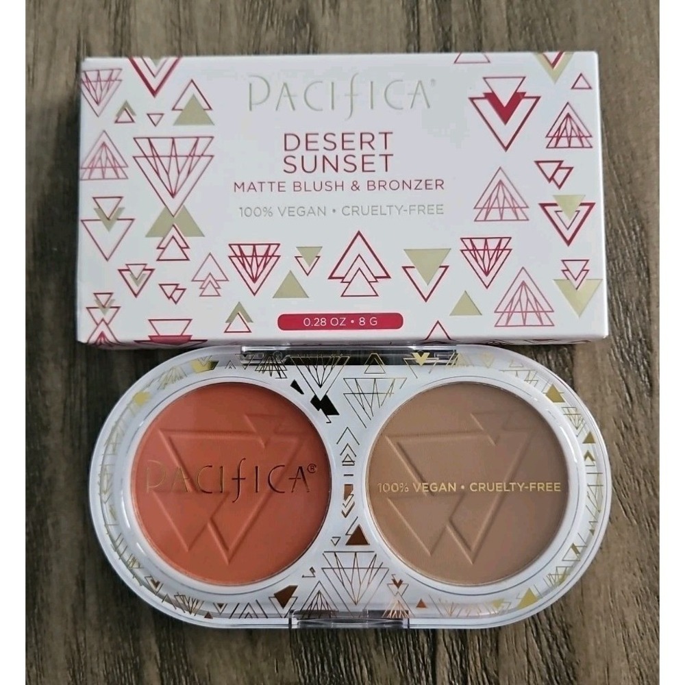 NEW Pacifica DESERT SUNSET Matte Blush & Bronzer Duo 8g/.28oz Full Size In Box